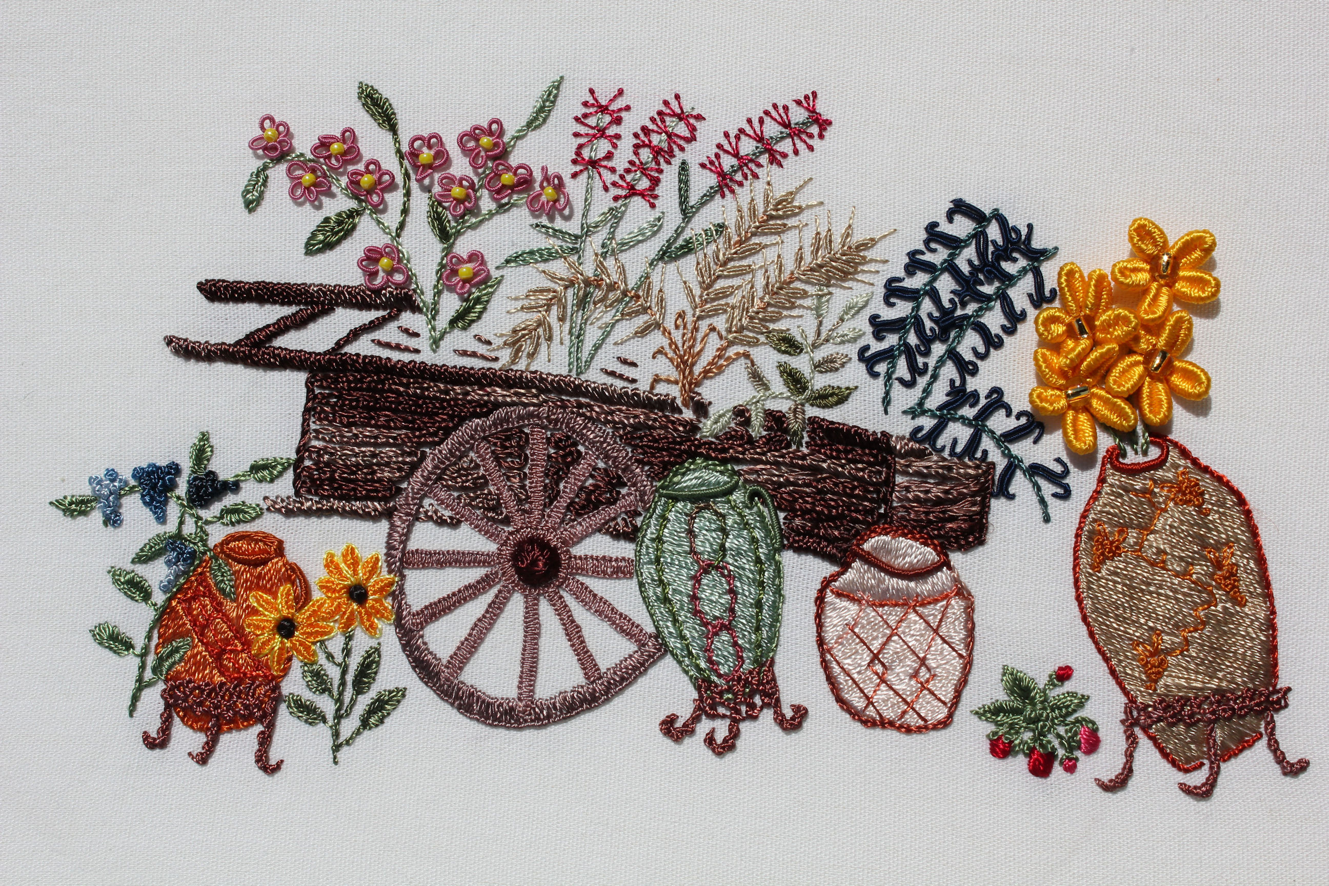 Wheelbarrow Flowers pic